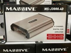 Massive MS-J3000.4D 4 Kanal Amfi Özel Seri 4 Ohm 4X150W Rms 2 Ohm 4X225W RMS