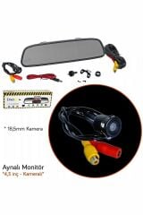 Twogo İç İlave Aynalı 4,3 inç Monitör Kameralı 18,5mm GO-404C