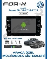FOR-X XA-499 VOLKSWAGEN B8 GOLF 7.5 YENİ TİP ORJİNAL MULTİMEDYA CARPLAY