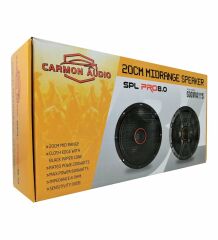 Carmon Audio SPL Pro8.0 20cm 600W 200W RMS Mıdrange Oto Hoparlör Takımı