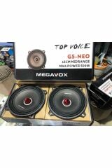 Megavox G5 Neo Seri 13 Cm Neodyum Mıknatıslı Midrange 500W Maksimum 100W RMS