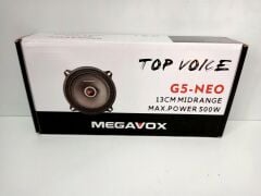 Megavox G5 Neo Seri 13 Cm Neodyum Mıknatıslı Midrange 500W Maksimum 100W RMS