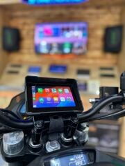 Twogo GO-IX 5'' Dokunmatik Waterproof BT Android Auto Carplay Çiftli Motorsiklet DVR Araç Kamerası
