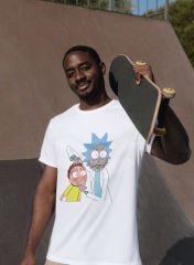 Rick and Morty Entertainment Beyaz T-Shirt