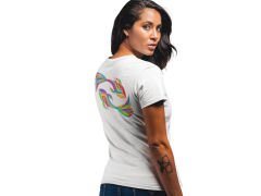 Balık Burcu Renkli Sembol Beyaz T-Shirt