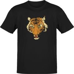 Kaplan Başı Siyah T-Shirt