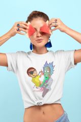 Rick and Morty Medical Check Beyaz T-Shirt