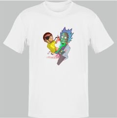 Rick and Morty Medical Check Beyaz T-Shirt