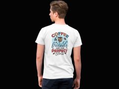 Coffee Friends Perfect Blend Beyaz T-Shirt