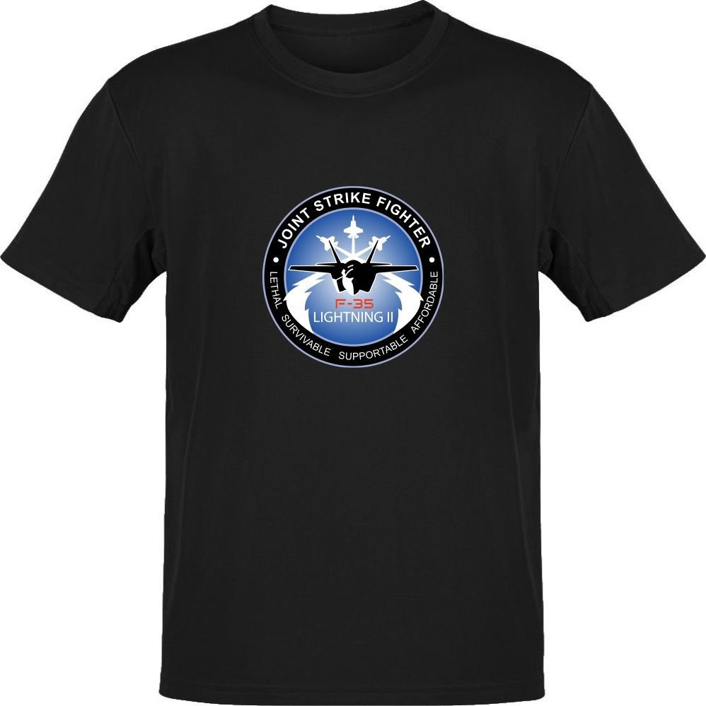 US Army F35 Lightning Siyah T-Shirt