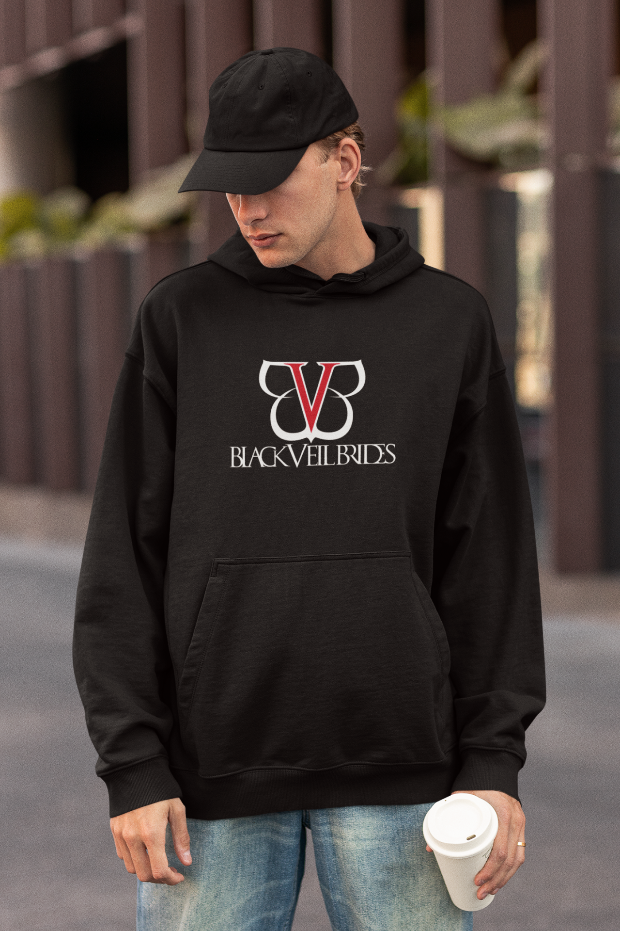 Black Weil Brides Oversize Hoodie