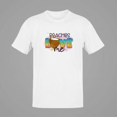 Beaches Love Me Beyaz T-Shirt