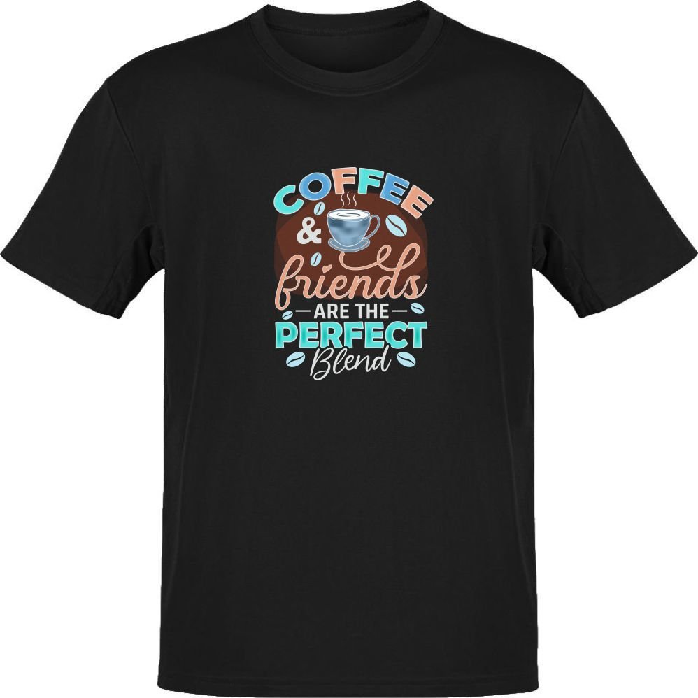 Coffee Friends Perfect Blend Siyah T-Shirt