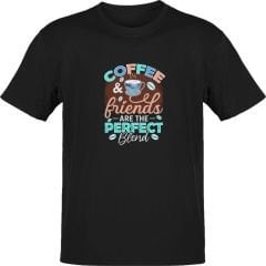 Coffee Friends Perfect Blend Siyah T-Shirt