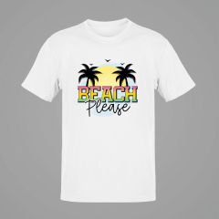 Beach Please Beyaz T-Shirt