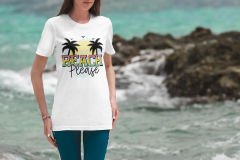 Beach Please Beyaz T-Shirt
