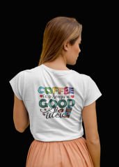 Coffee is a Good Idea Beyaz T-Shirt