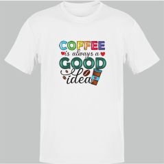 Coffee is a Good Idea Beyaz T-Shirt
