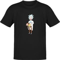 Rick and Morty Morty Pierce Rick Siyah T-Shirt