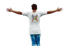 İkizler Burcu Renkli Sembol Beyaz T-Shirt