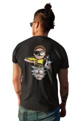 Rick And Morty Brain Treatment Siyah T-Shirt