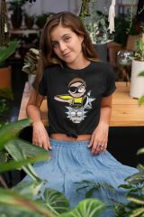 Rick And Morty Brain Treatment Siyah T-Shirt