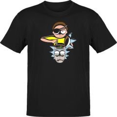 Rick And Morty Brain Treatment Siyah T-Shirt