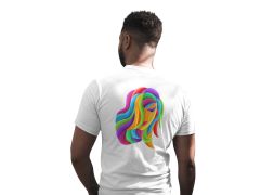 Başak Burcu Renkli Sembol Beyaz T-Shirt