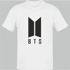 BTS Logo Beyaz T-Shirt