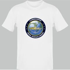 US Army Naval Surface Forces Beyaz T-Shirt