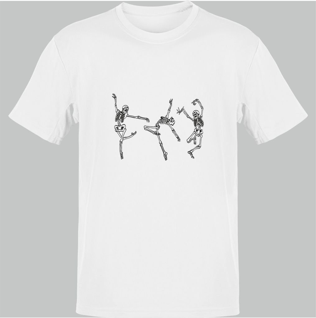 Dans Eden İskeletler Beyaz T-Shirt