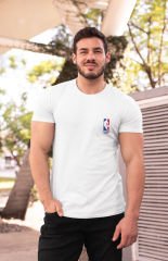 NBA Logo Beyaz T-Shirt