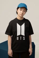 BTS Logo Siyah T-Shirt