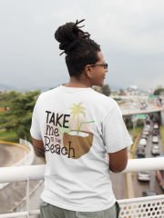Take Me To The Beach Beyaz T-Shirt