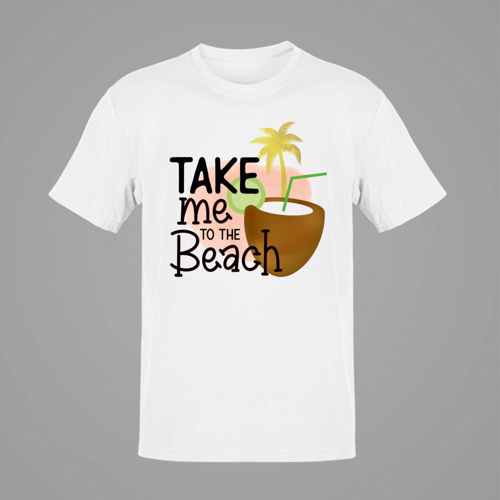Take Me To The Beach Beyaz T-Shirt