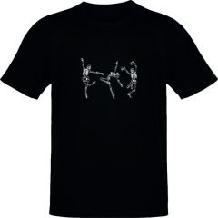 Dans Eden İskeletler Siyah T-Shirt