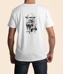 Gangaster İskelet Beyaz T-Shirt