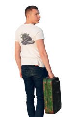 Kayalıklarda Off Road Beyaz T-Shirt
