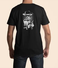 Gangaster İskelet Siyah T-Shirt