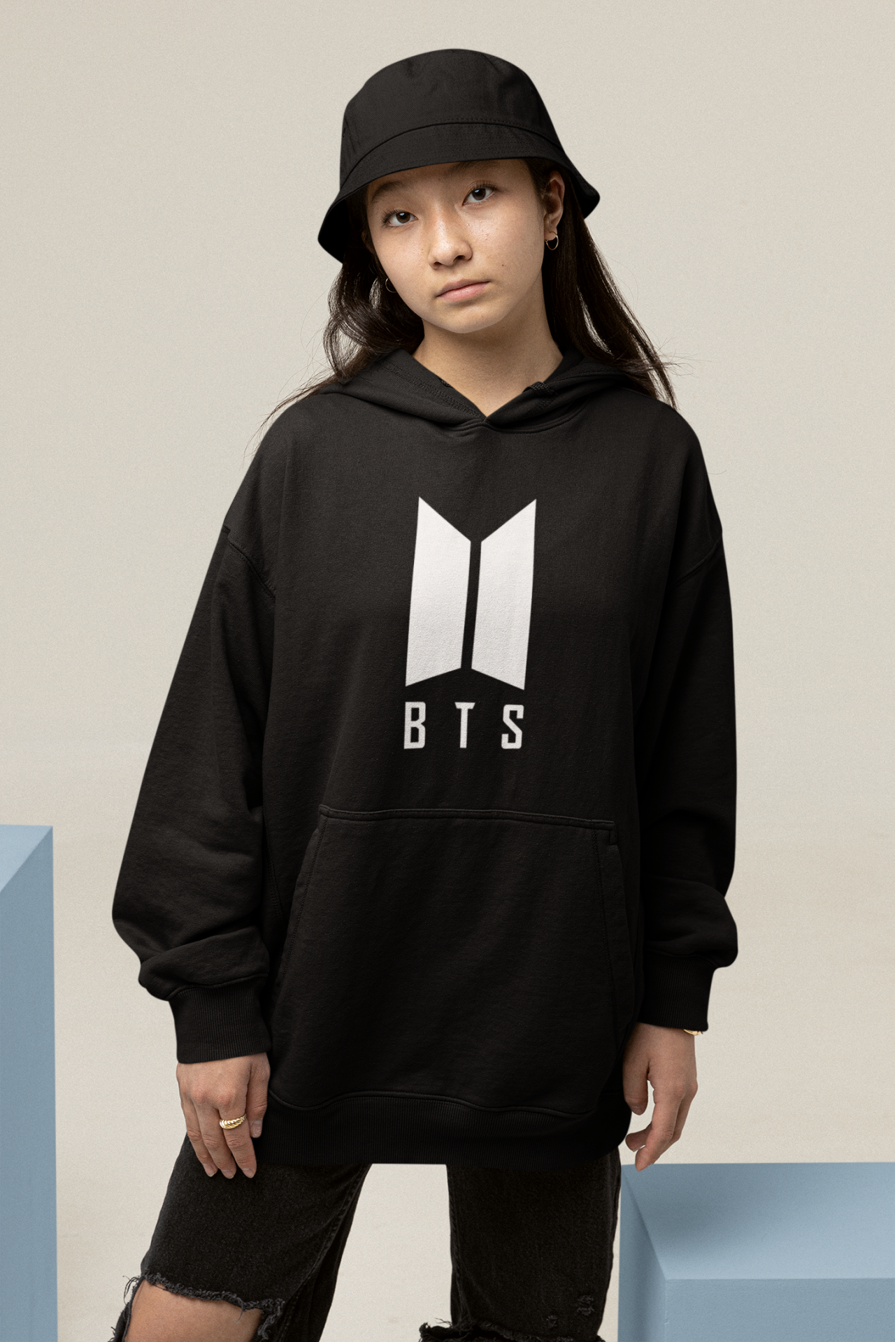 BTS Logo Oversize Hoodie