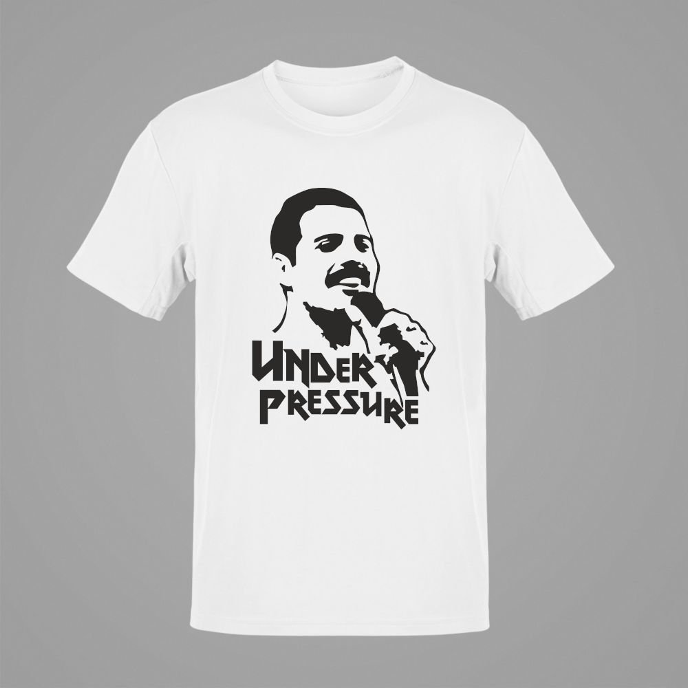 Under Pressure Queen Fredie Mercury Beyaz T-Shirt