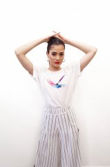 Water Color Brush Beyaz T-Shirt