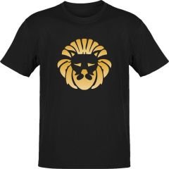 Aslan Burcu Sembolü Siyah T-Shirt