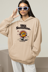 Hey Sunshine  Oversize  Hoodie
