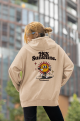 Hey Sunshine  Oversize  Hoodie