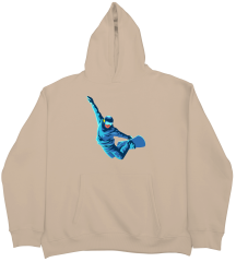 Snow Board  Oversize  Hoodie