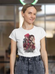 La Casa De Papel The Team Beyaz T-Shirt