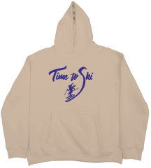 Ski Time  Oversize  Hoodie