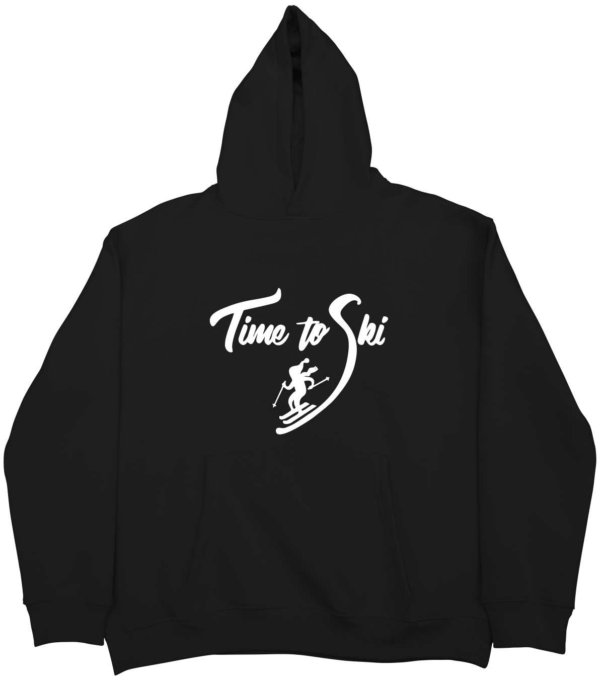 Ski Time  Oversize  Hoodie