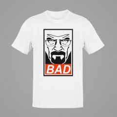 Breaking Bad Heisenberg BAD Beyaz T-Shirt